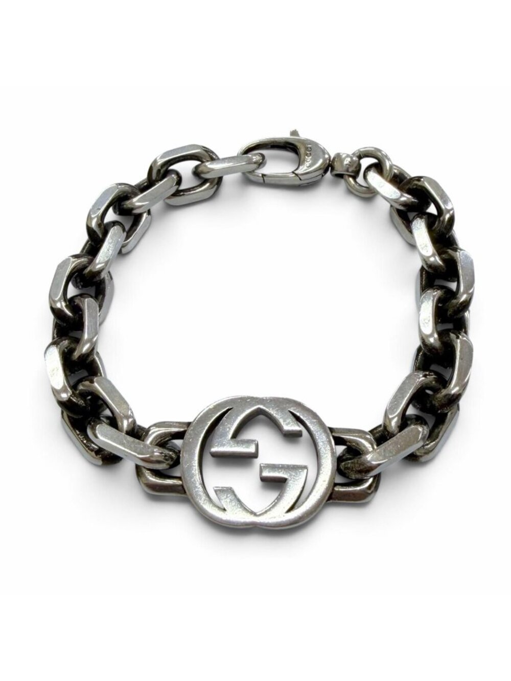 Gucci Interlocking G Bracelet Silver 17